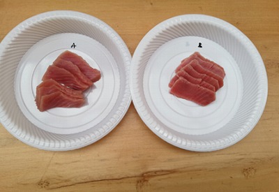 Tuna test with Rapid Freezer