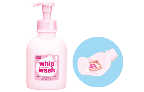 Whip Wash Peach 500mL Volume Reduced Bottle