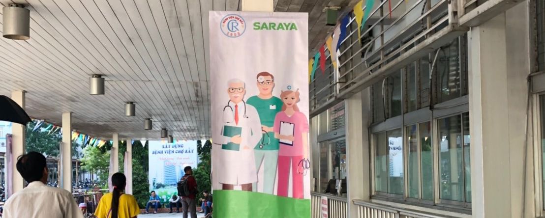  Vietnamese television shows the importance of hand hygiene after Saraya Greentek's efforts in educating not only patients but also their families about the importance of a proper hand rub.